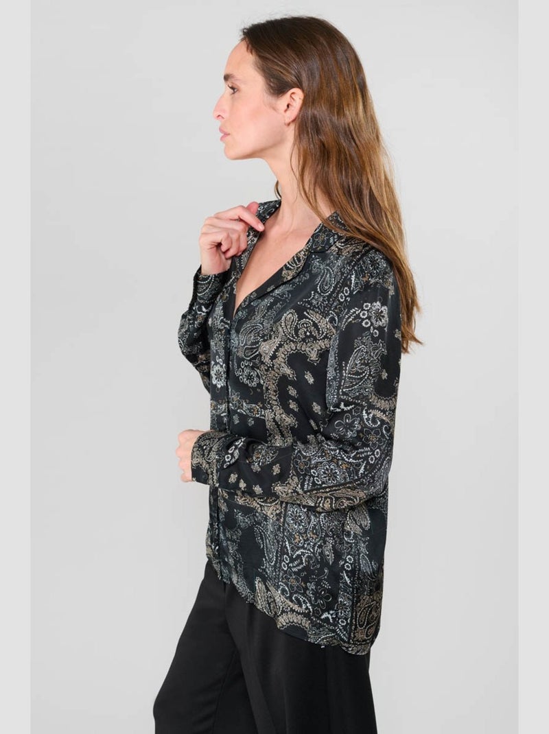 Chemise MORENA 'Le Temps Des Cerises' Noir - Kiabi