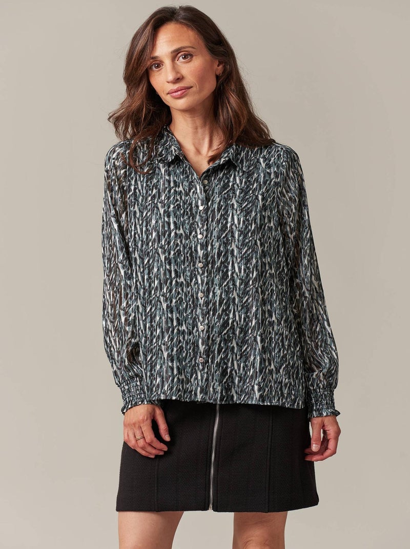 Chemise motif animalier 'Deeluxe' Gris - Kiabi