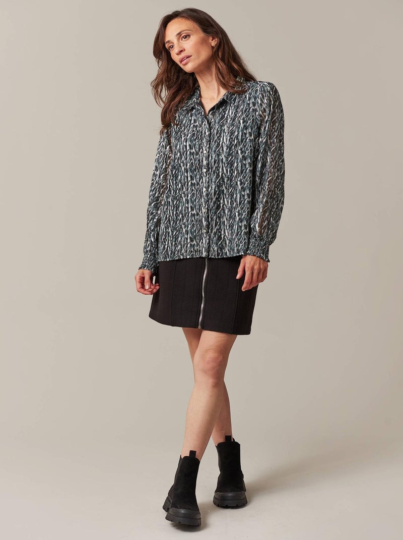 Chemise motif animalier 'Deeluxe' Gris - Kiabi