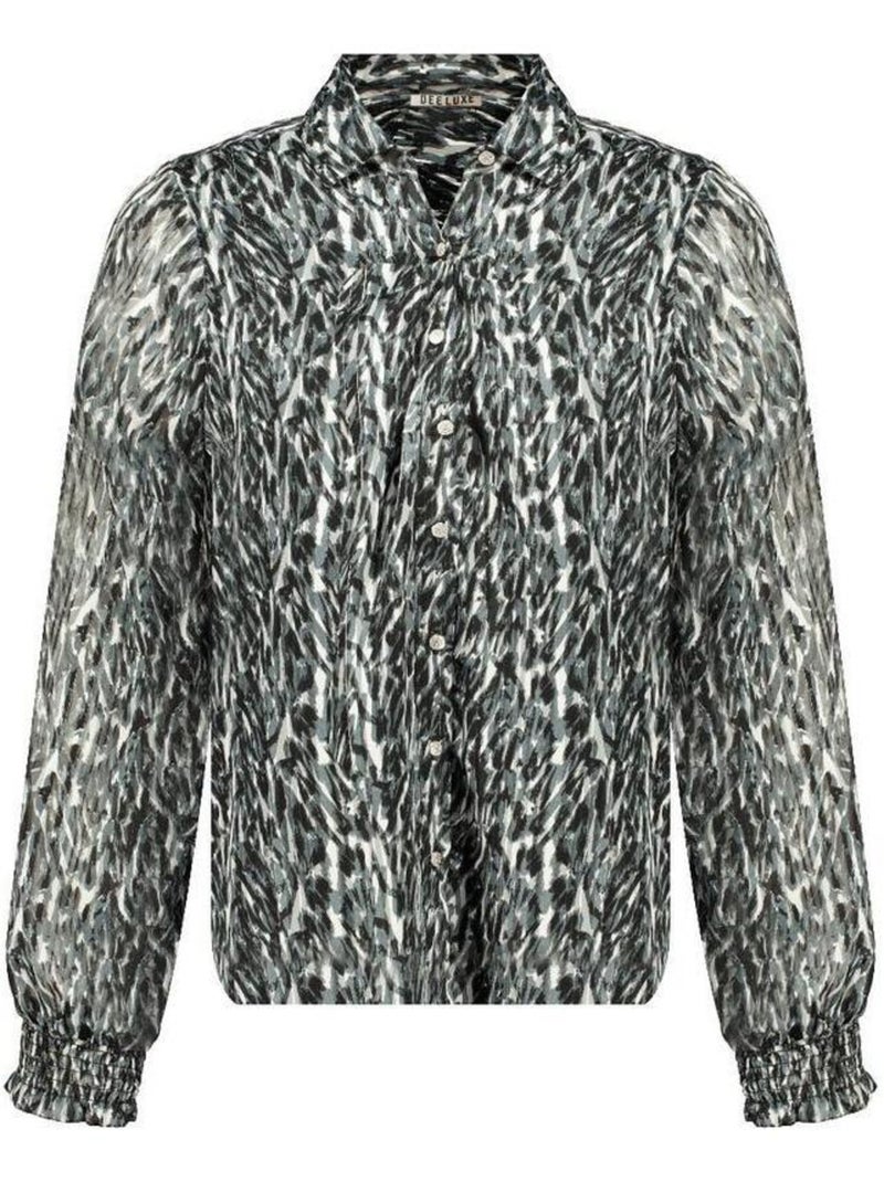 Chemise motif animalier pour femme 'Deeluxe' Gris - Kiabi