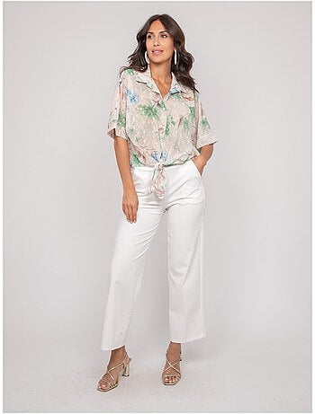 Chemise motif avec broderie OWANIE