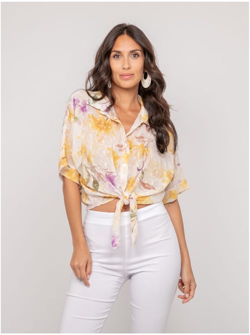Chemise motif avec broderie OWANIE - Kiabi