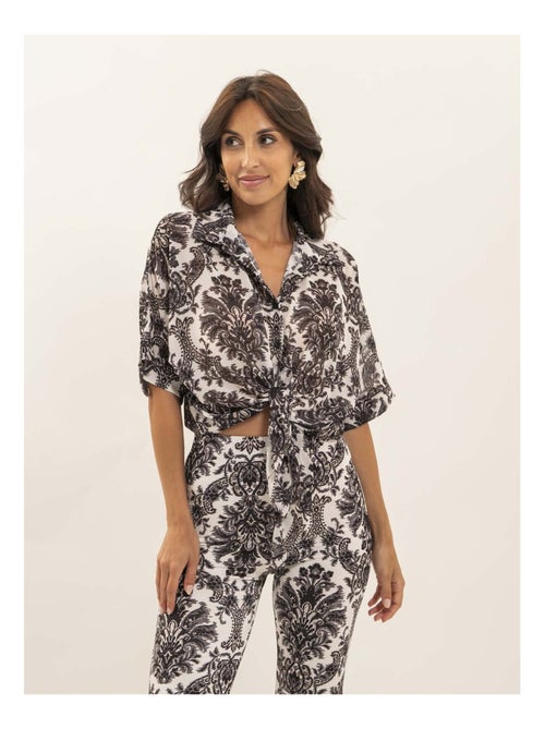 Chemise motifs nouée OXALIE - Kiabi