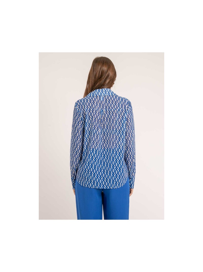 Chemise motifs OBSY Bleu - Kiabi