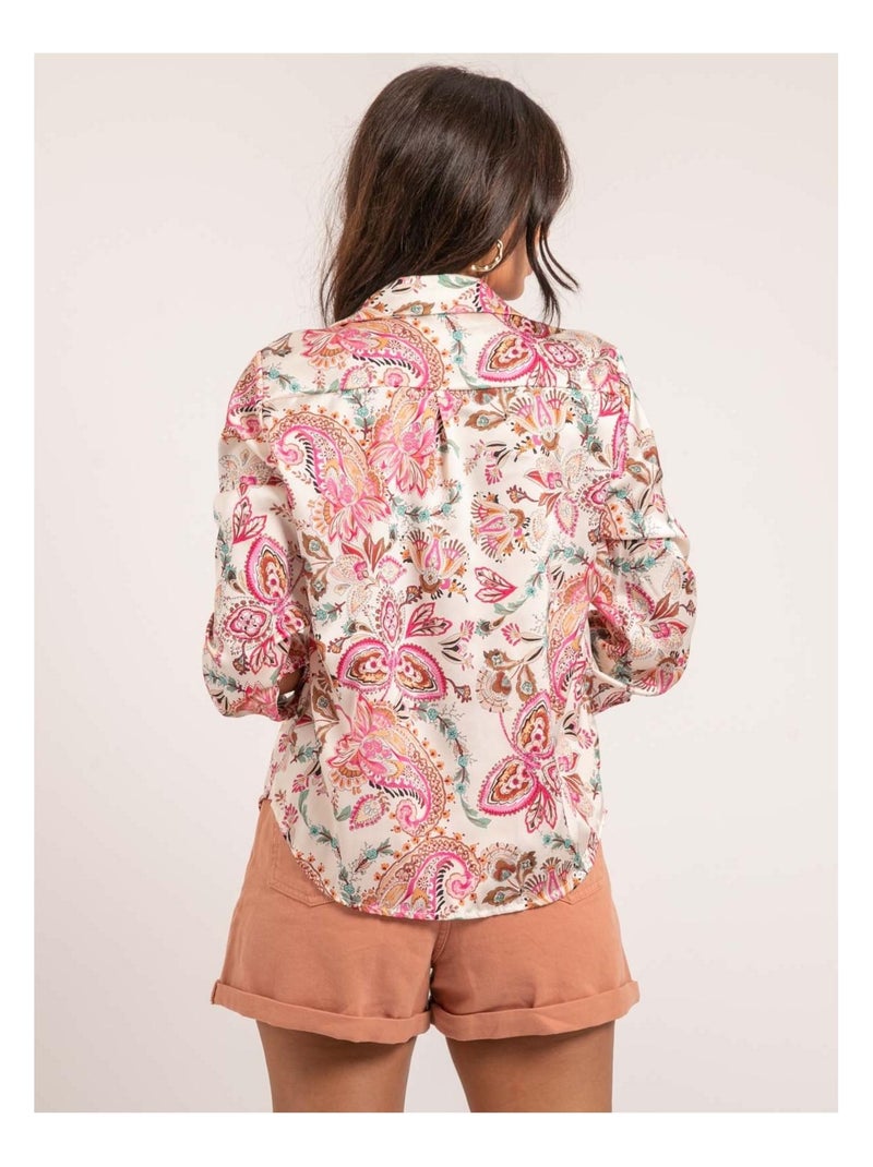 Chemise motifs OLIANE Rose - Kiabi