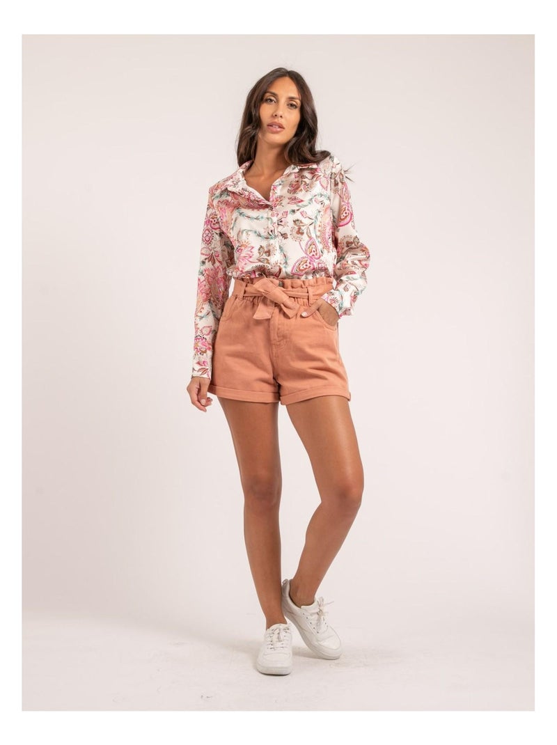 Chemise motifs OLIANE Rose - Kiabi