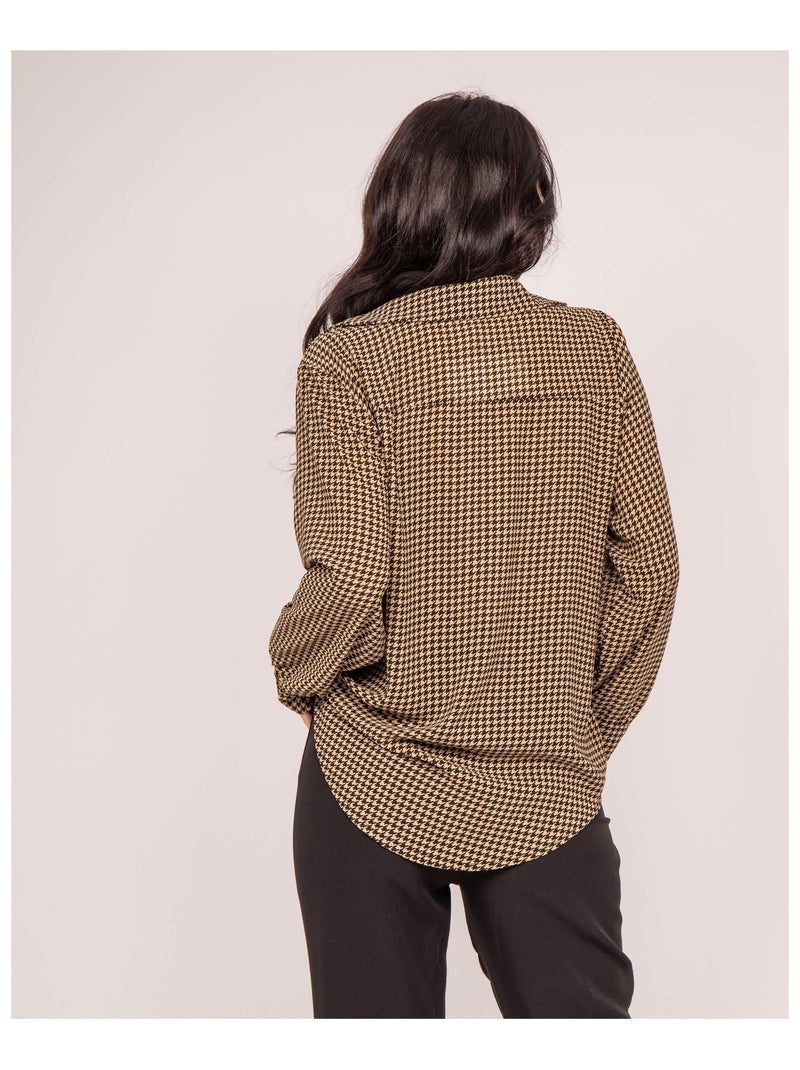 Chemise motifs ORIS Beige - Kiabi