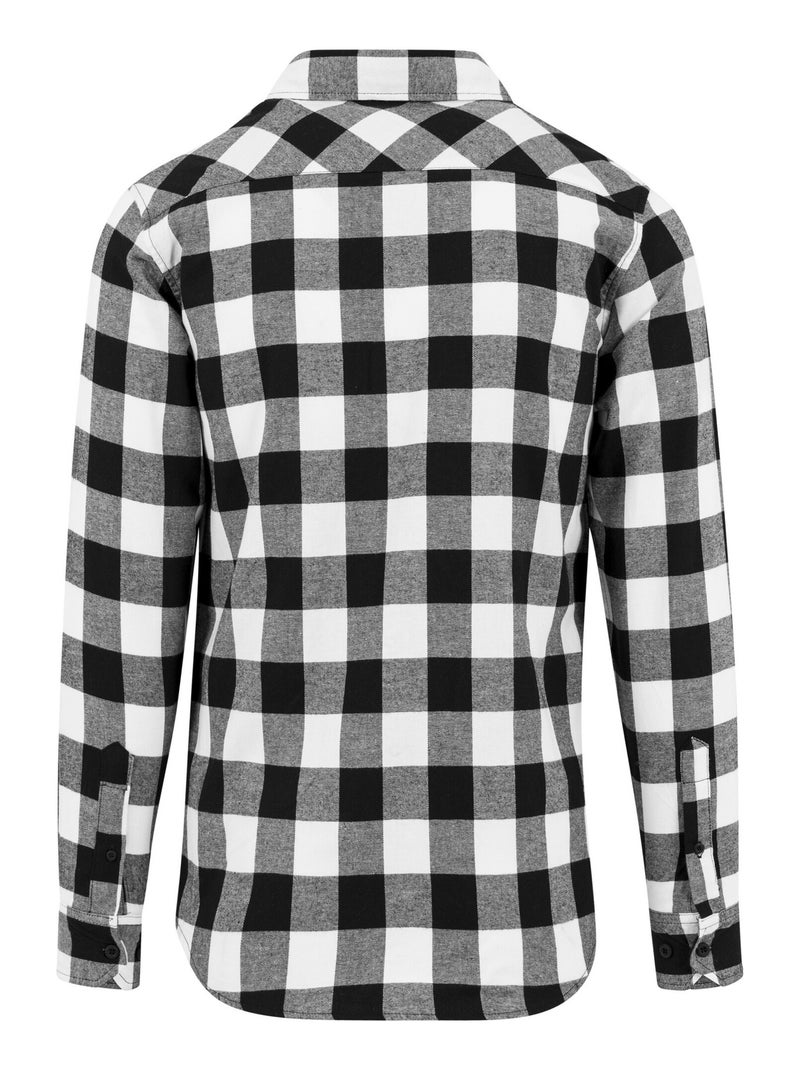 Chemise motif/style à carreaux - build your brand Noir Blanc - Kiabi