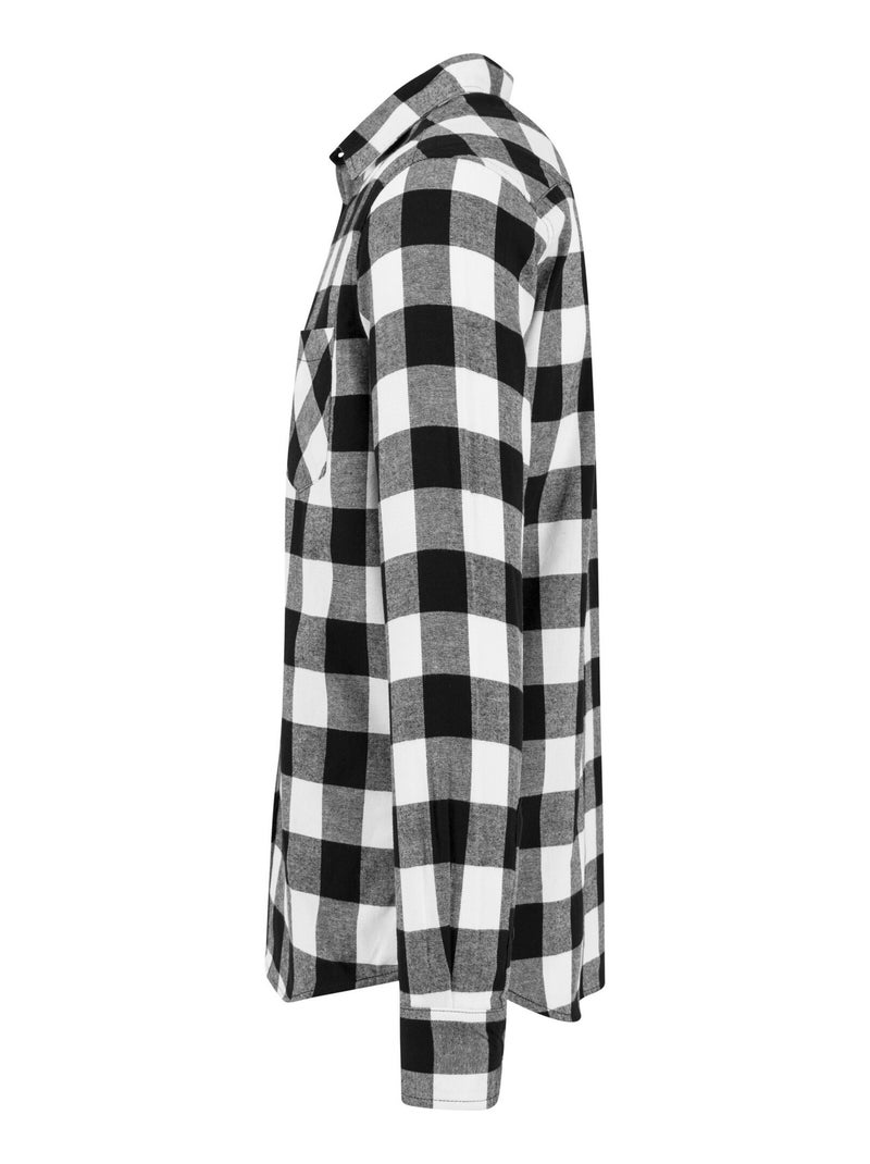 Chemise motif/style à carreaux - build your brand Noir Blanc - Kiabi