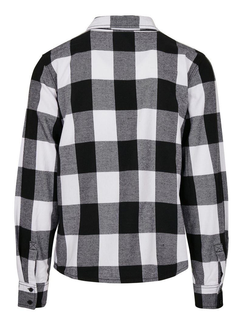 Chemise motif/style à carreaux - build your brand Noir Blanc - Kiabi