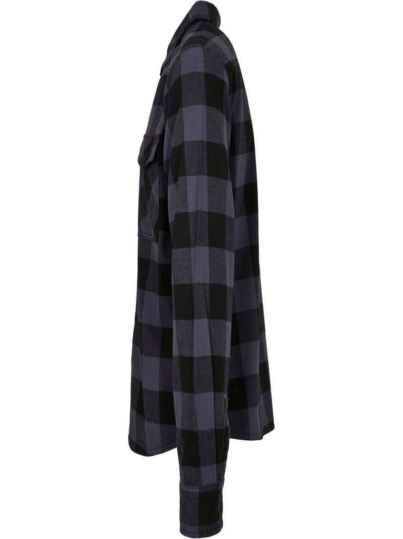 Chemise motif/style à carreaux - build your brand Noir Gris - Kiabi