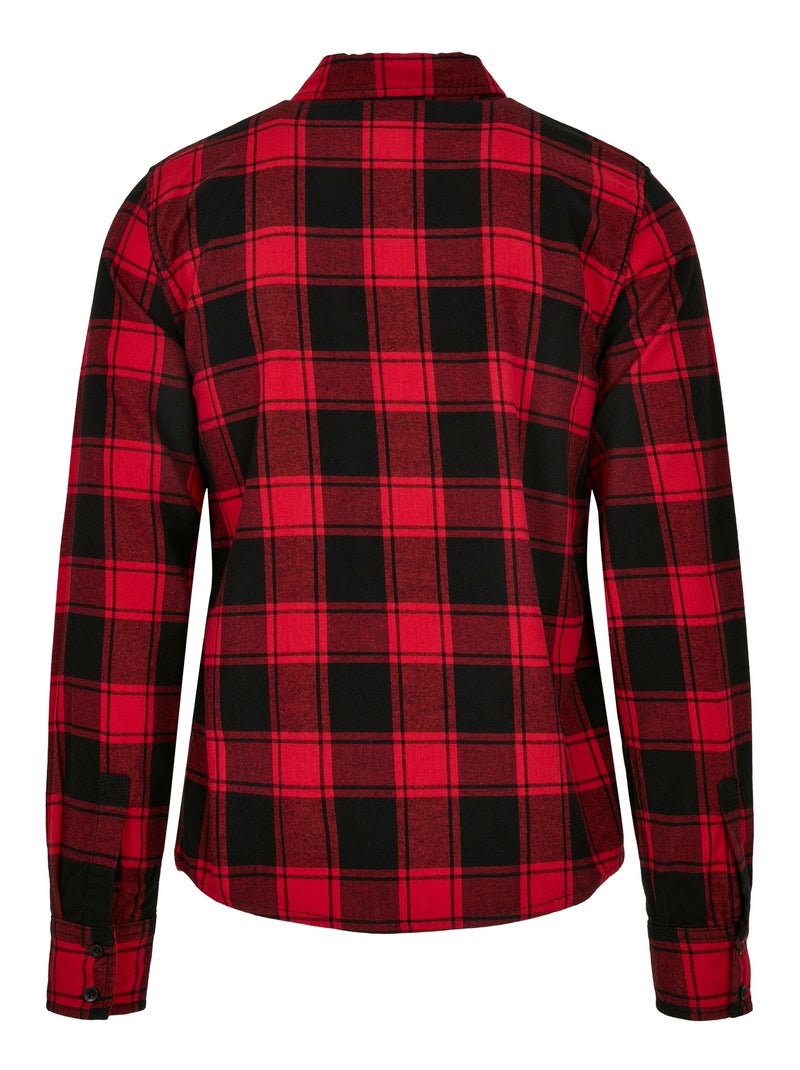 Chemise motif/style à carreaux - build your brand Rouge brique - Kiabi