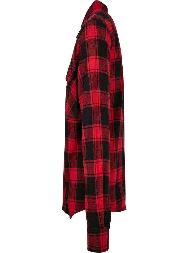 Chemise motif/style à carreaux - build your brand Rouge brique - Kiabi