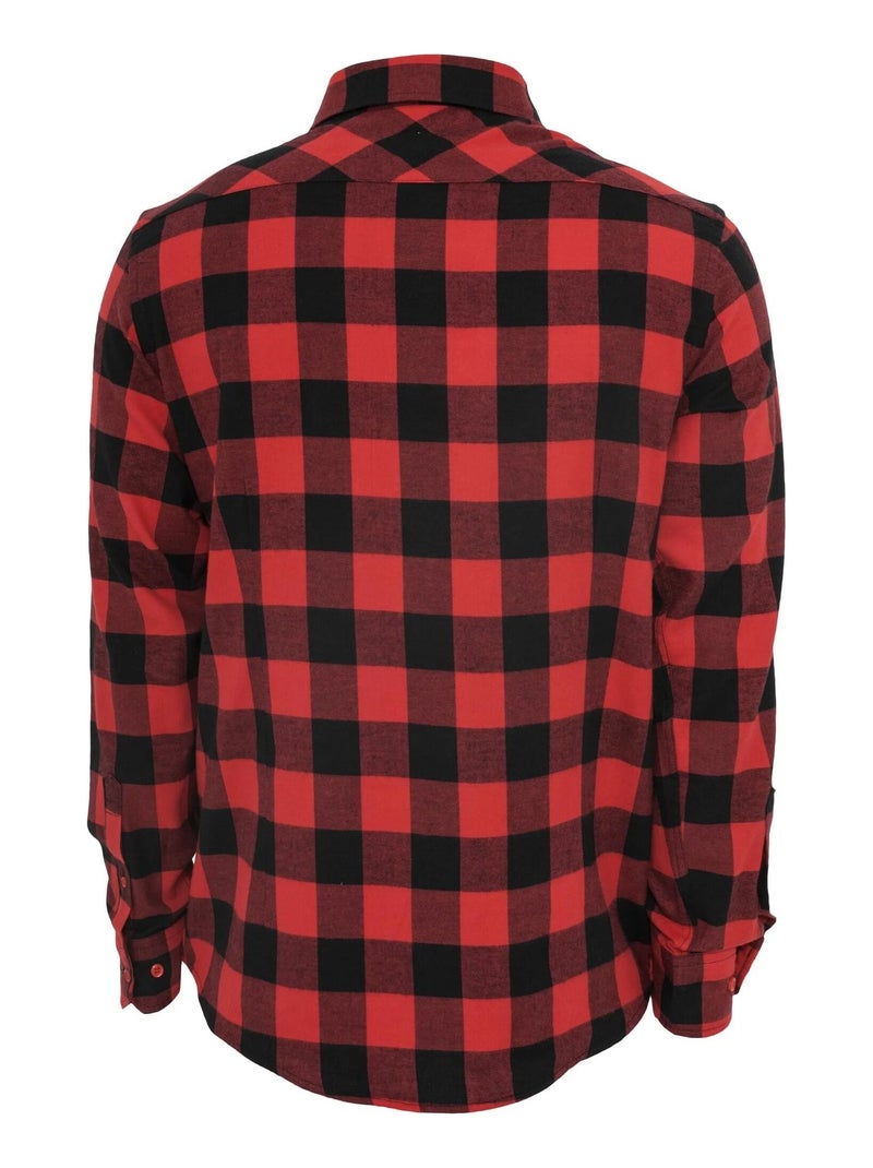 Chemise motif/style à carreaux - urban classics Noir Rouge - Kiabi