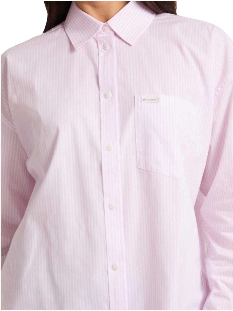 Chemise motif/style à rayures - guess Rose - Kiabi