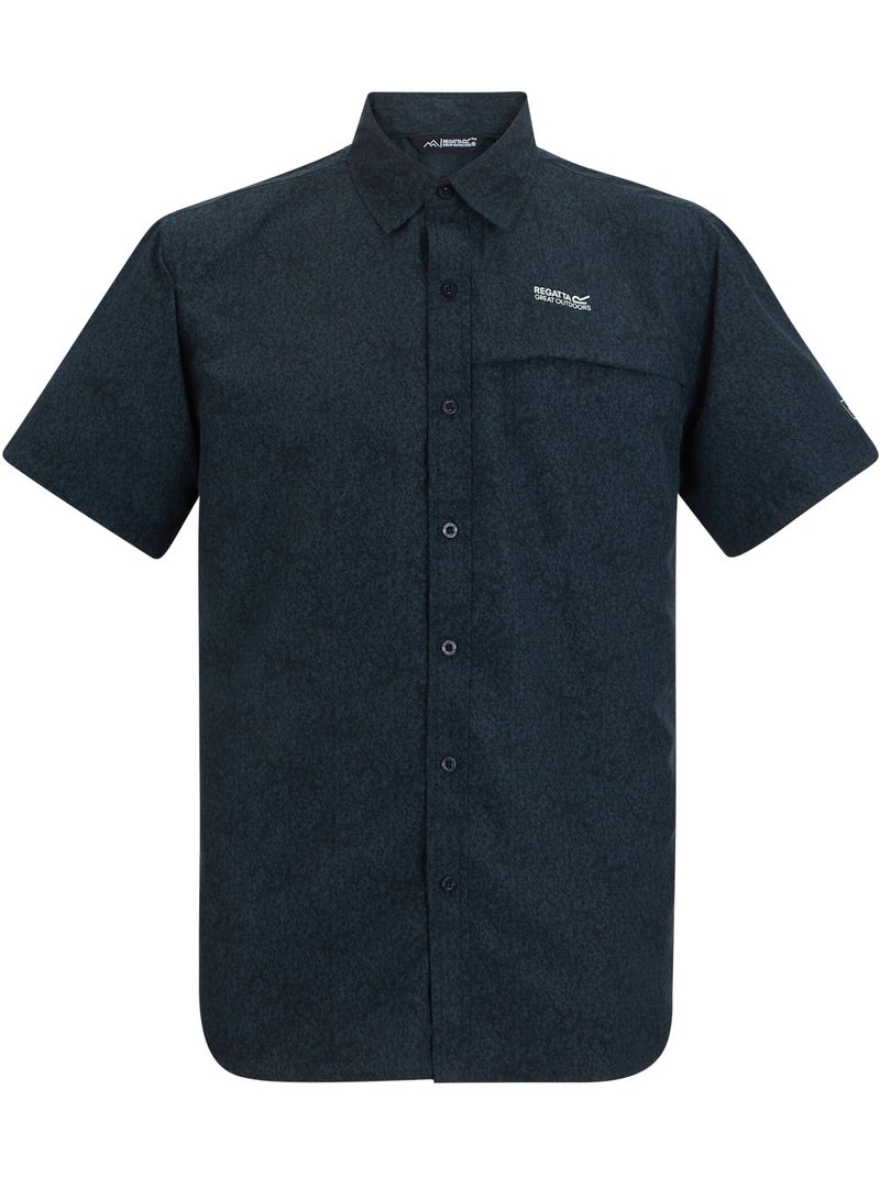 Chemise motif/style texturé mindano - regatta Bleu nuit - Kiabi