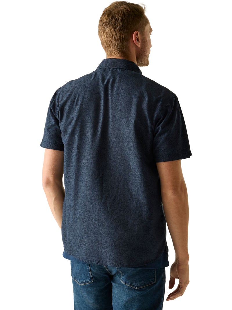 Chemise motif/style texturé mindano - regatta Bleu nuit - Kiabi