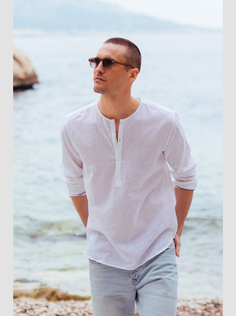 Chemise NATIS 'Le Temps Des Cerises' Blanc - Kiabi