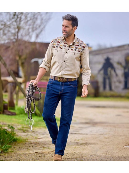 Chemise Navajo Land   - ATLAS FOR MEN - Kiabi