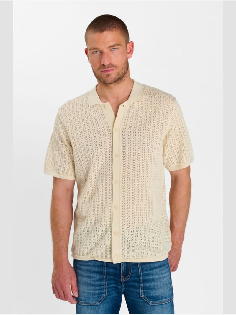 Chemise NELAN 'Le Temps Des Cerises' Beige - Kiabi