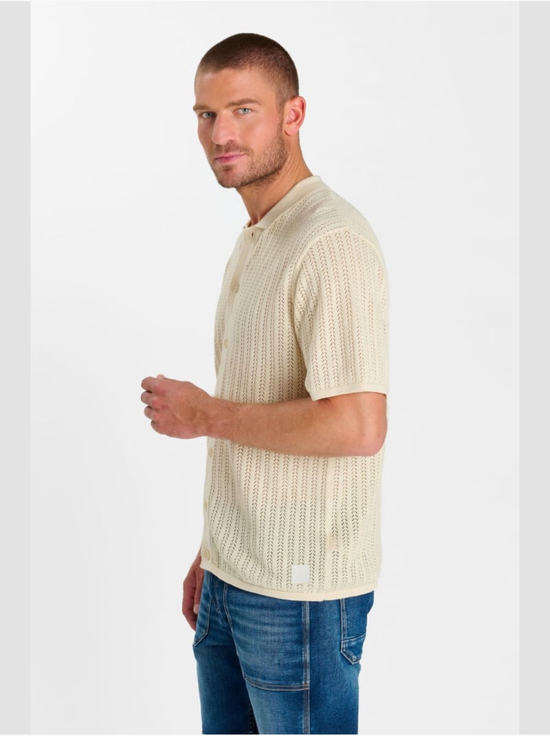 Chemise NELAN 'Le Temps Des Cerises' Beige - Kiabi