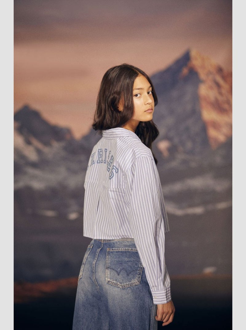 Chemise NOLAGI 'Le Temps Des Cerises' Bleu - Kiabi
