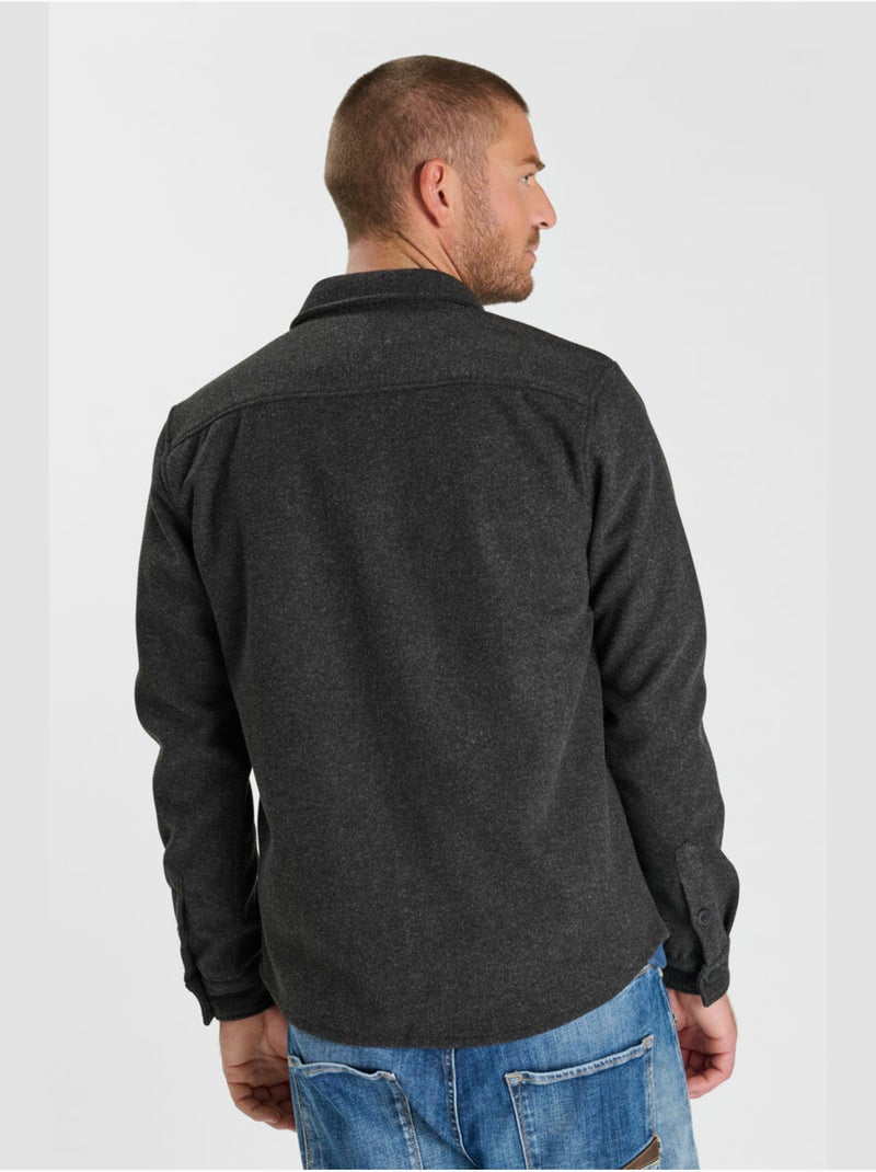 Chemise nore 'le temps des cerises' Gris - Kiabi