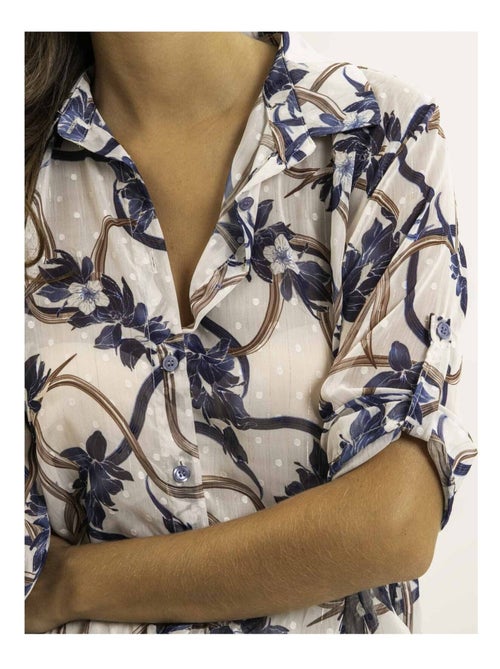 Chemise nouée motifs OBERDA - Kiabi