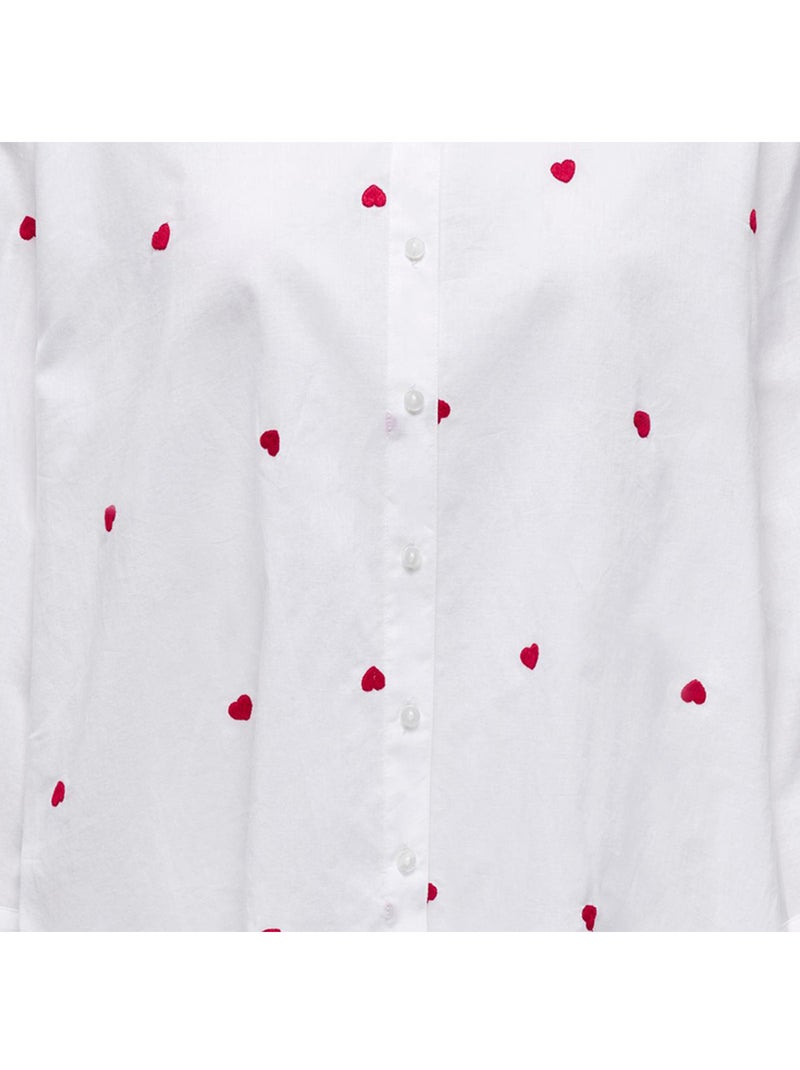 Chemise Only New Lina Grace en coton Blanc - Kiabi