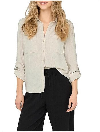 Chemise ONLYASMIN-SIESTA en viscose et lin Only
