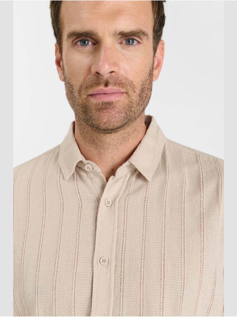 Chemise OPER 'Le Temps Des Cerises' Beige - Kiabi