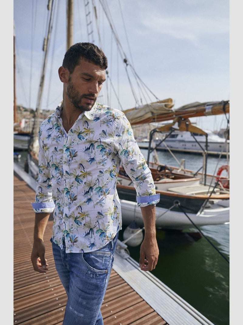 Chemise OREL 'Le Temps Des Cerises' Blanc - Kiabi