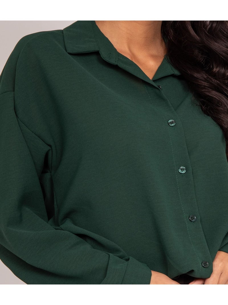 Chemise OSTERIA Vert foncé - Kiabi