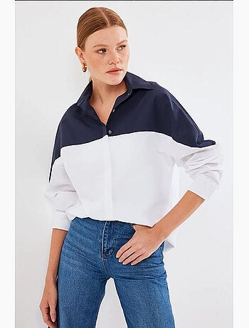 Chemise oversize à blocs de couleurs bdart