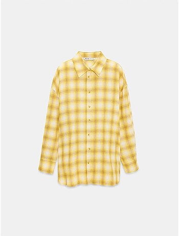 Chemise oversize à carreaux et manches longues dilvin
