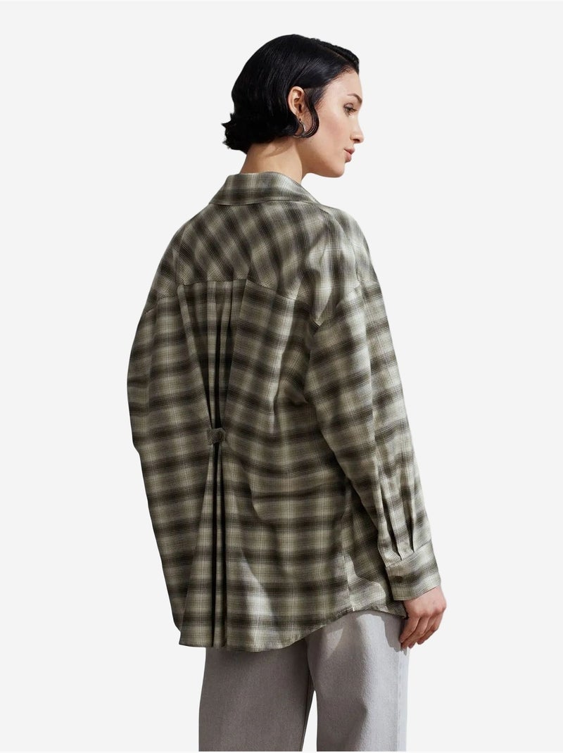 Chemise oversize à carreaux et manches longues dilvin Multicolore - Kiabi