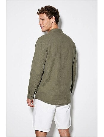 Chemise oversize à col mao lucci