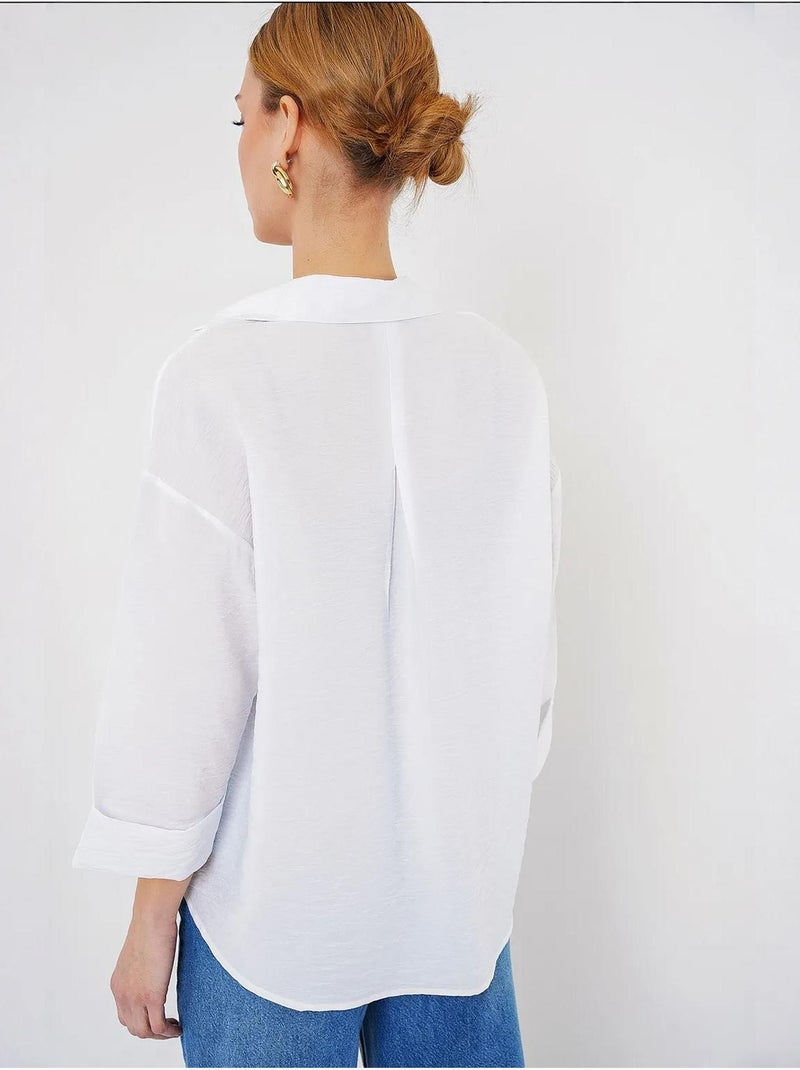 Chemise oversize à manches courtes bdart Blanc - Kiabi