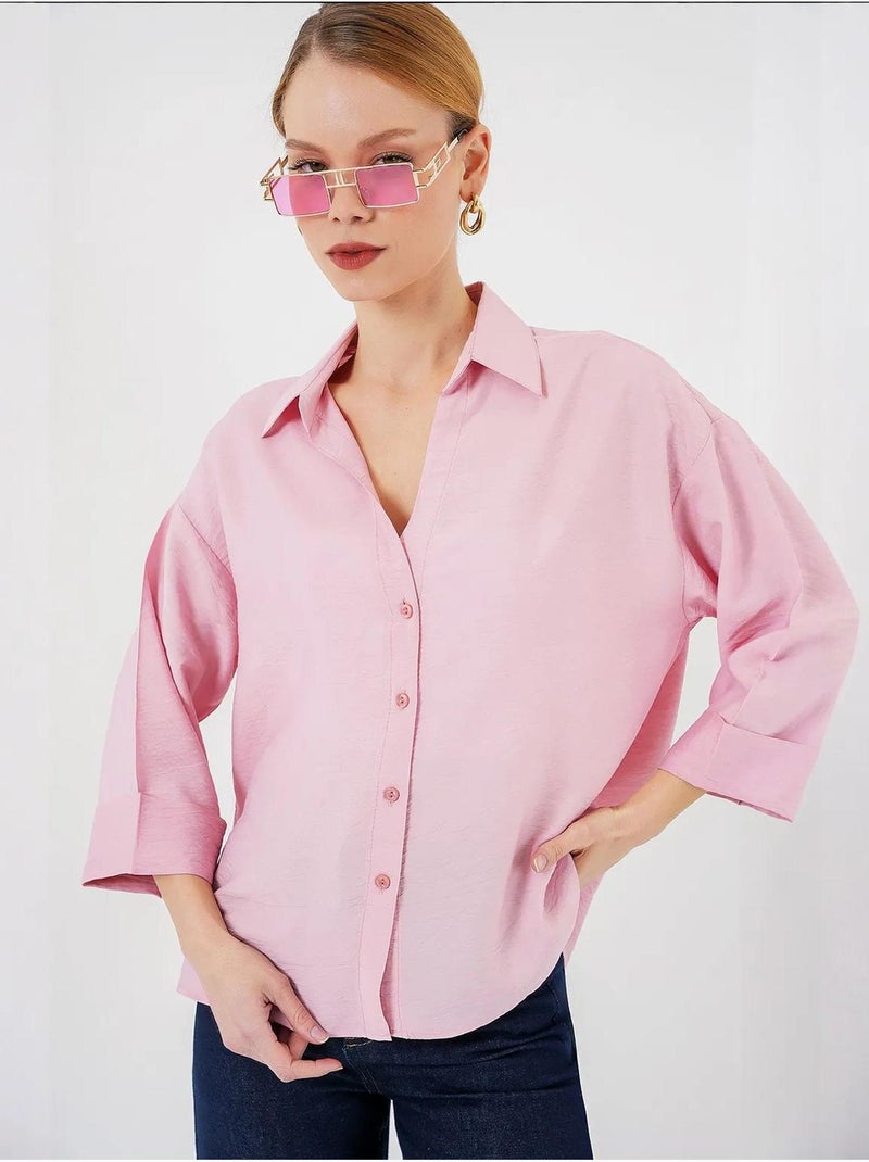 Chemise oversize à manches courtes bdart Rose clair - Kiabi