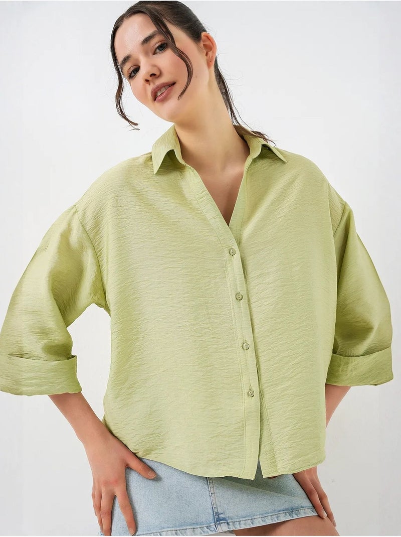 Chemise oversize à manches courtes bdart Vert - Kiabi