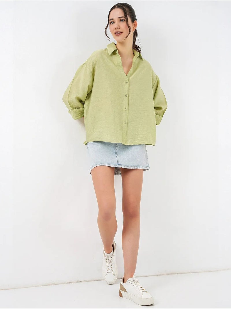 Chemise oversize à manches courtes bdart Vert - Kiabi