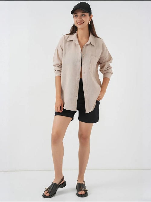 Chemise oversize à manches longues bdart - Kiabi Chemise oversize à manches longues bdart - Kiabi
