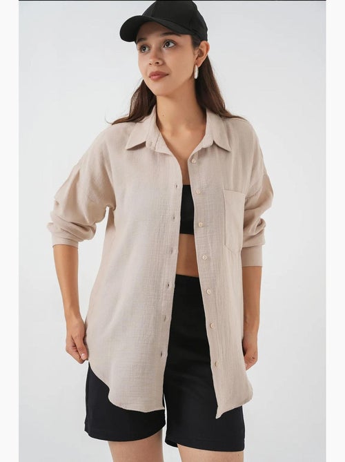 Chemise oversize à manches longues bdart - Kiabi Chemise oversize à manches longues bdart - Kiabi