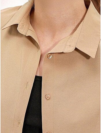 Chemise oversize à motif en popeline avec boutons bdart