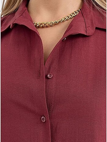 Chemise oversize à motif en popeline avec boutons bdart