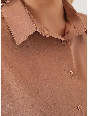 Chemise oversize à motif en popeline avec boutons bdart
