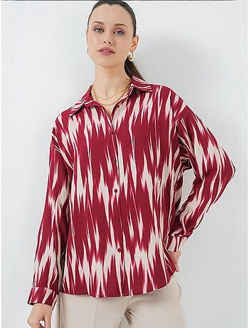 Chemise oversize à motifs bdart