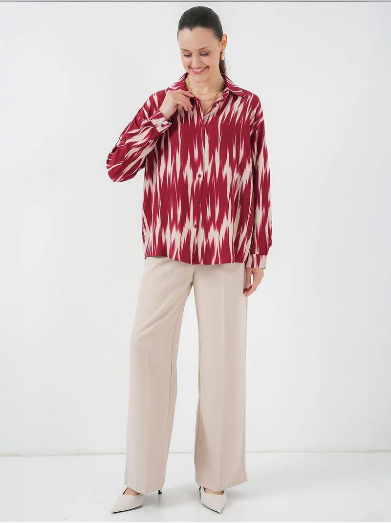 Chemise oversize à motifs bdart Rouge - Kiabi