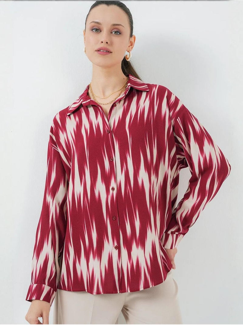 Chemise oversize à motifs bdart Rouge - Kiabi