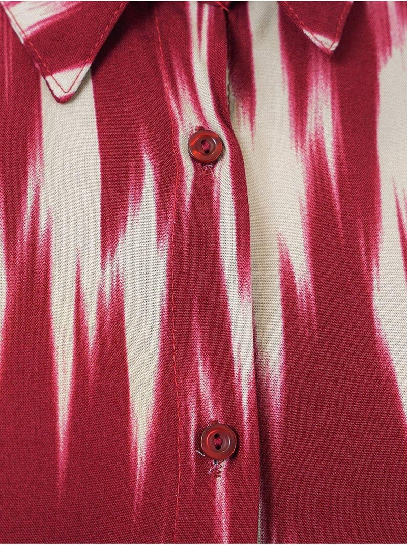 Chemise oversize à motifs bdart Rouge - Kiabi